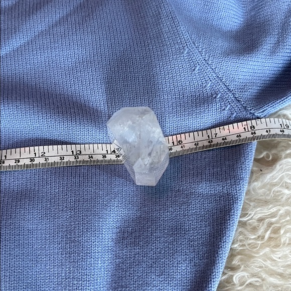 Zara Periwinkle Blue Dolman Style Cropped Sweater NWT - Picture 7 of 12